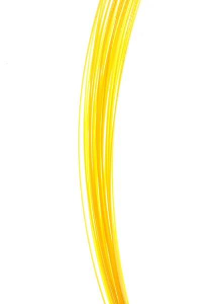 Yellow wire isolated on white background — Stock Photo, Image