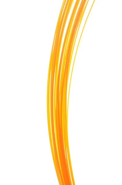 Orange tråd isolerad på vit bakgrund — Stockfoto