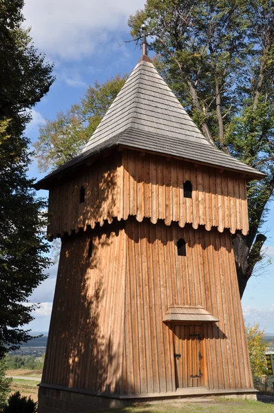 Campanario de madera, arquitectura de iglesia de arte —  Fotos de Stock