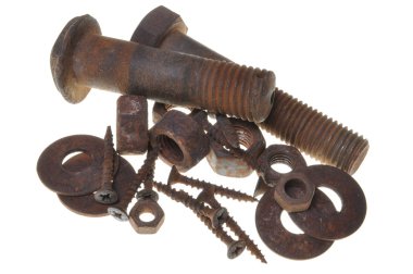 aşınmış vida, çamaşır makinesi, cıvata ve somunlar