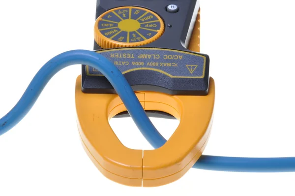 Misurazioni elettriche clamp meter tester — Foto Stock