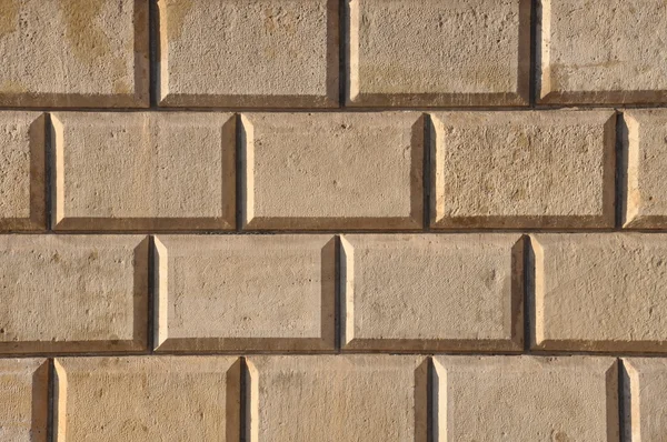 Wall with rusticated blocks — Stock Photo, Image