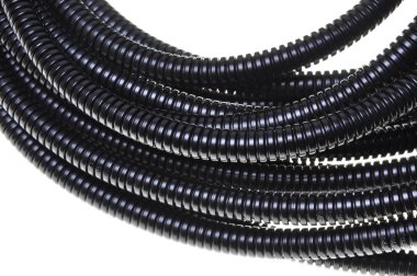 siyah plastik oluklu boru