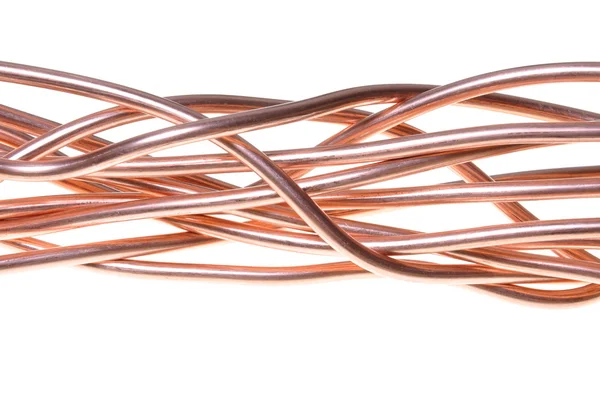 Red copper wire industry — Stock Photo, Image