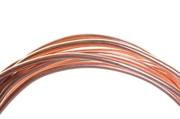 Red copper wire industry — Stock Photo, Image