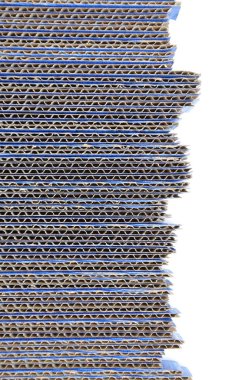Blue corrugated cardboard clipart