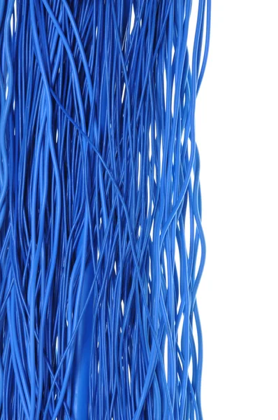 Red de Internet abstracta, cables azules — Foto de Stock