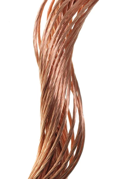 Copper wire, the concept of the energy industry — Stock Photo, Image