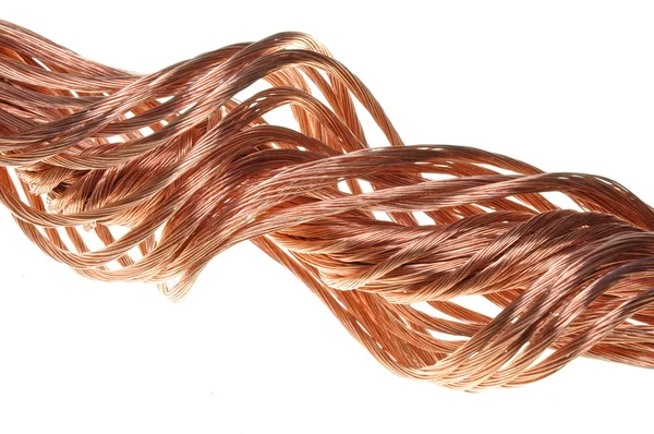 Copper wire, the concept of the energy industry — Stock Photo, Image