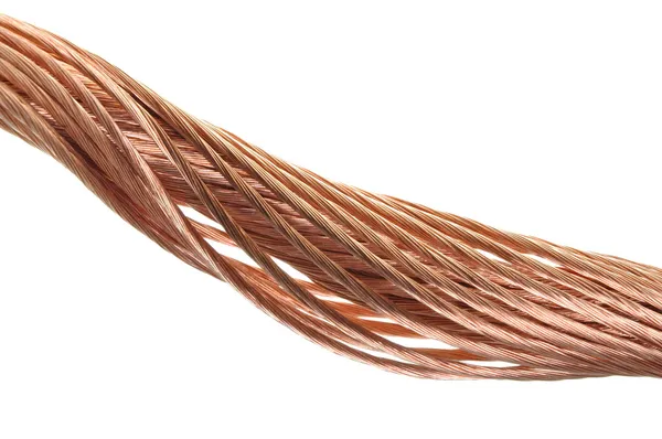 Copper wire, the concept of the energy industry — Stock Photo, Image