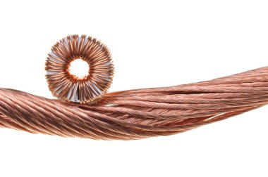 Copper coils and wires clipart