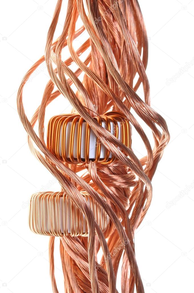 Power consumption in the industry, copper line and coil