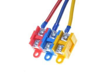 renk elektrik kablosu ile terminal bloğu