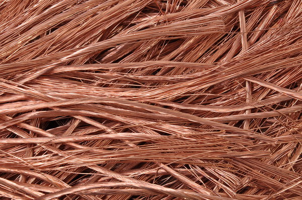 Pure copper wires raw material for industry