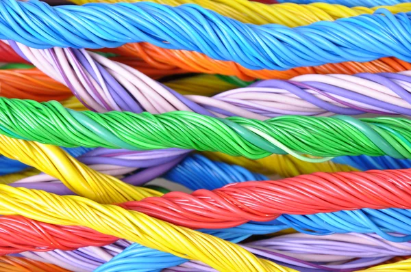 Paquetes de cable de computadora multicolor —  Fotos de Stock