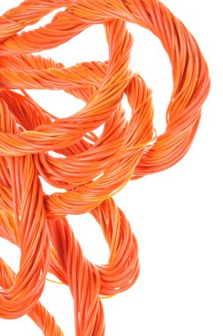 Turuncu bilgisayar kabloları