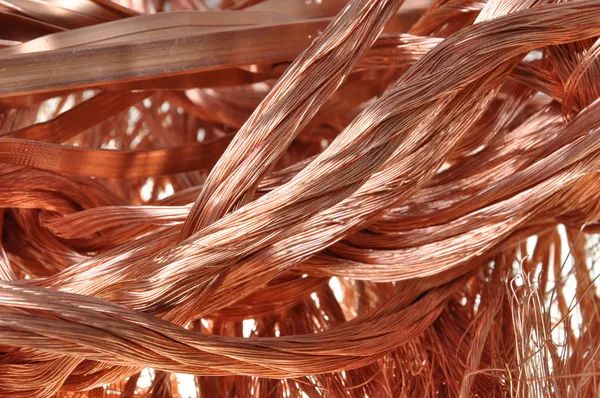 Copper raw material for industry — Stock Photo, Image