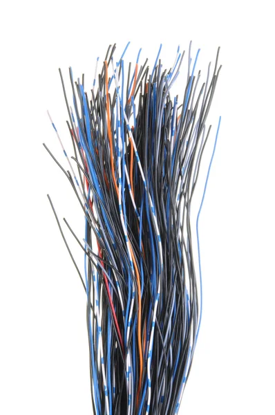 Cables de red de ordenadores y telecomunicaciones —  Fotos de Stock