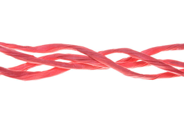 Красные бумажные веревки

