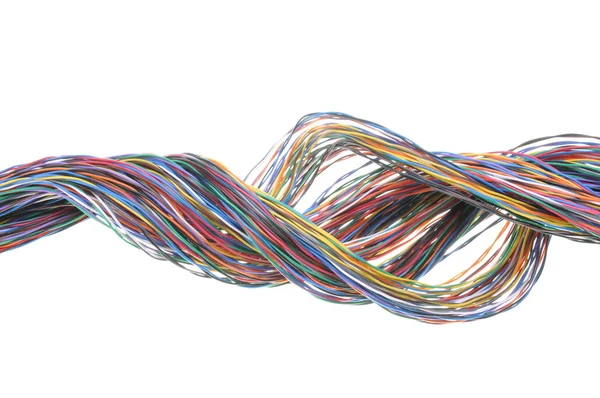 Twisted computer cable — Stock Photo, Image
