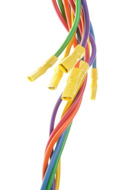 elektrik kablo terminalleri ile renkli