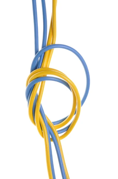 电气电缆与循环 — 图库照片