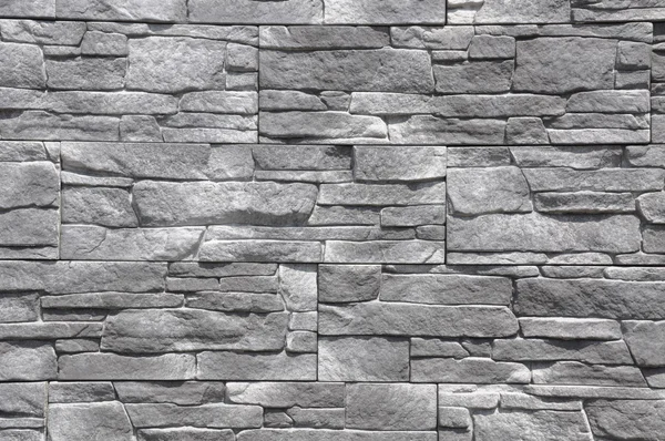 Mur en pierre avec blocs gris — Photo