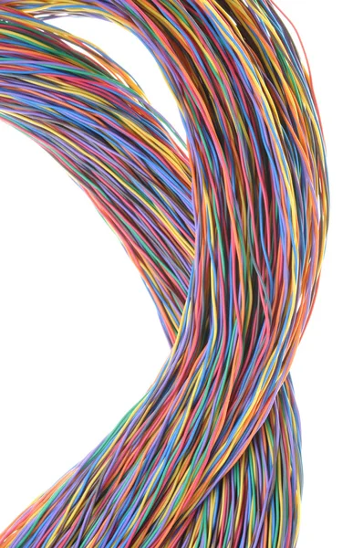 Multicolored network computer cables — Stock Photo, Image