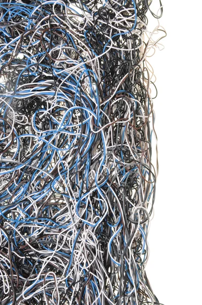 Ağ kablolarının kaos — Stok fotoğraf