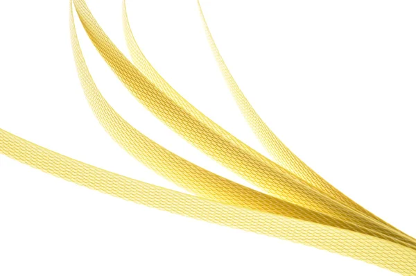 Желтые ленточные линии — стоковое фото