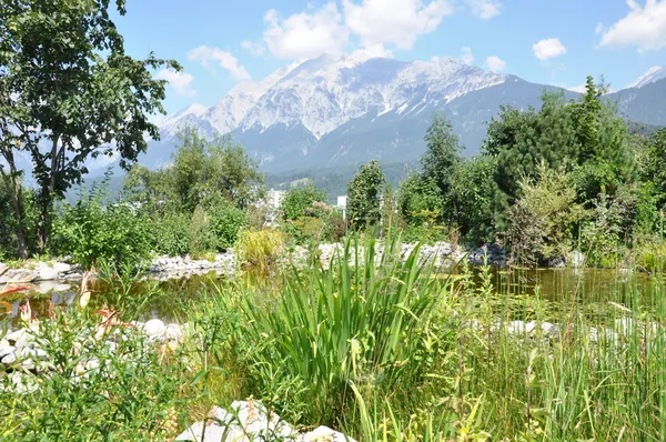 Vista da montanha Innsbruck — Fotografia de Stock