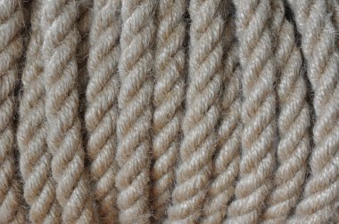 güçlü bükülmüş kenevir halat