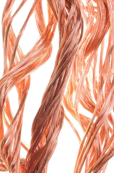 Cable de cobre rojo — Foto de Stock