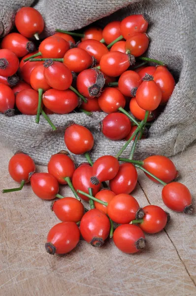 Rose hip fruit and alcoholic liquor — Stock Photo, Image