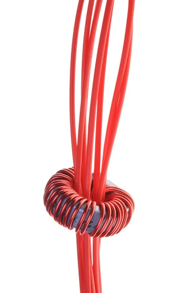 Kablo hattı ve bobin — Stok fotoğraf