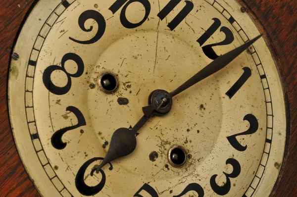 Clock face with numbers and hands — Stock Photo, Image