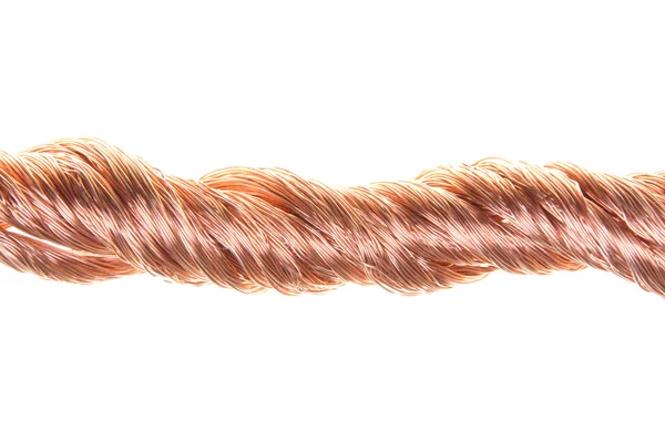 Red copper wire component for industry — Stock Photo, Image