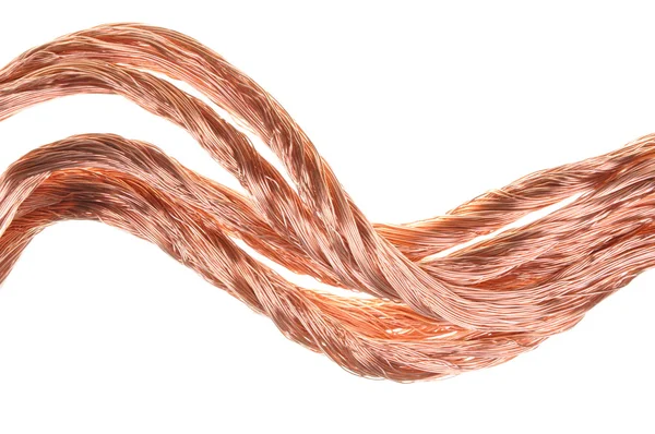 Componente de fio de cobre vermelho para a indústria — Fotografia de Stock