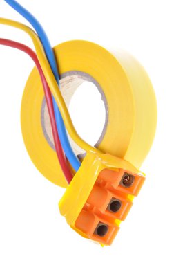 elektrik kablo terminalleri ve ısı yalıtım bandı