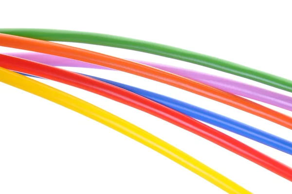 Multicolored electric cables — Stock Photo, Image