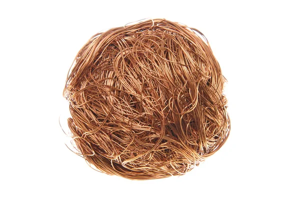 Ball of copper wire — Stock Photo, Image