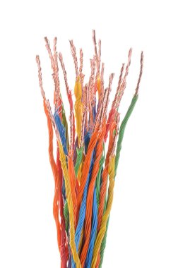 çok renkli elektrik kabloları