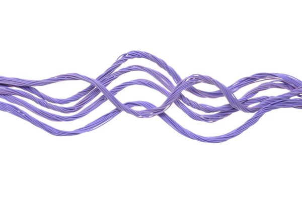 Цветной компьютерный кабель — стоковое фото