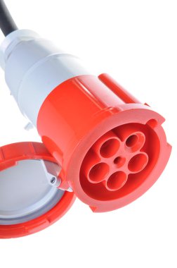 High voltage power connector plug clipart