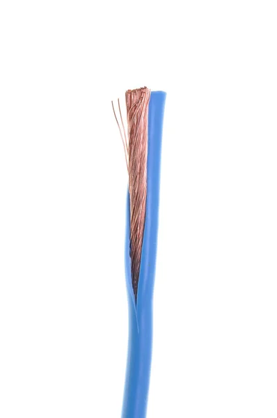 Blue basic power cable — Stock Photo, Image