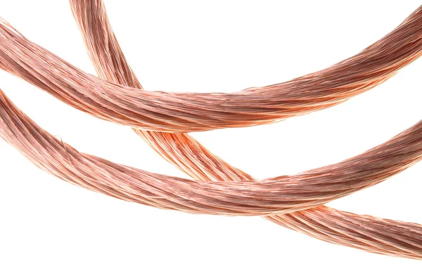 Koperen kabel-lijnen — Stockfoto