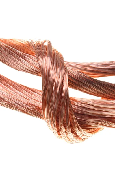 Conceito da indústria de energia fios de cobre — Fotografia de Stock