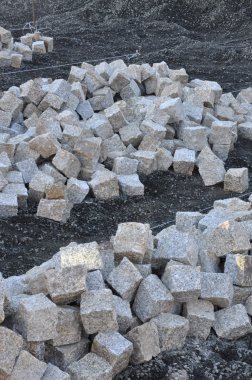 cobblestones yığınları