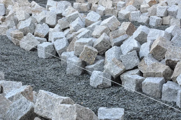 Heaps of cobblestones — Stock Photo, Image