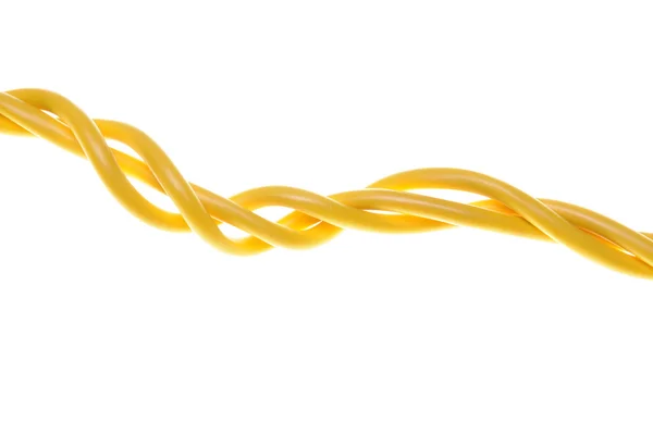 Câbles électriques jaunes — Photo